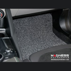 Alfa Romeo Giulia Floor Mats - All Weather - Soft Touch PVC Loop - Front + Rear - Grey/ Black - RWD